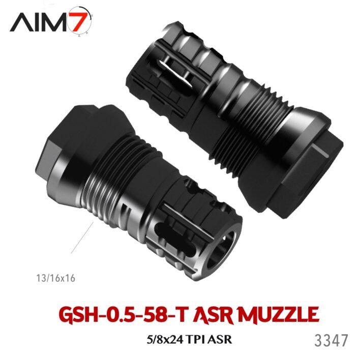 Aim7 Stratum Linear Comp with Taper ASR Mount & Gsh-0.5 Muzzle Brake 1/2x28-5/8x24 - Image 27