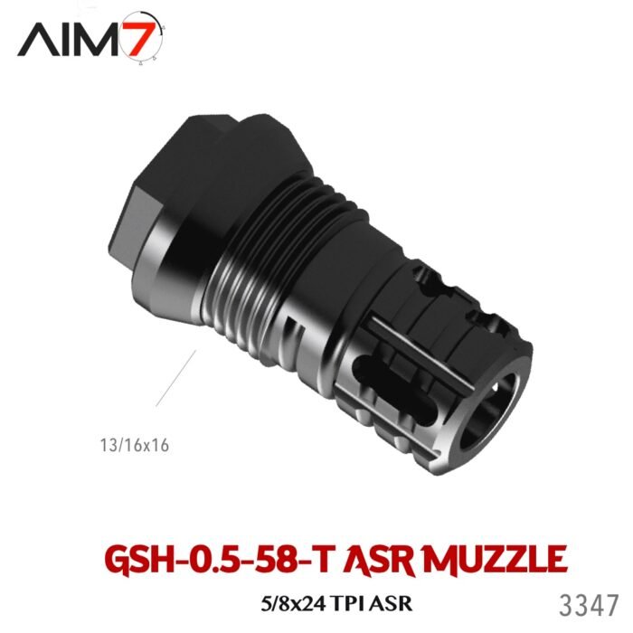 Aim7 Stratum Linear Comp with Taper ASR Mount & Gsh-0.5 Muzzle Brake 1/2x28-5/8x24 - Image 25