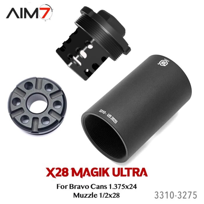 Aim7 X28-MAGIK ULTRA Muzzle 1/2x28 For Bravo Tubes