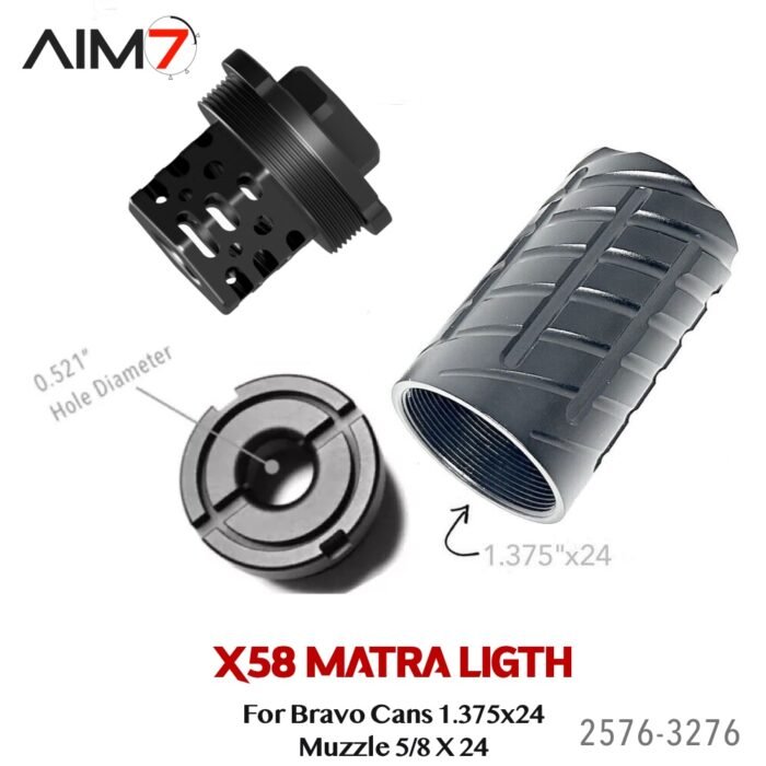 Aim7 X58-MATRA LIGHT Muzzle 5/8x24 For Bravo Tubes