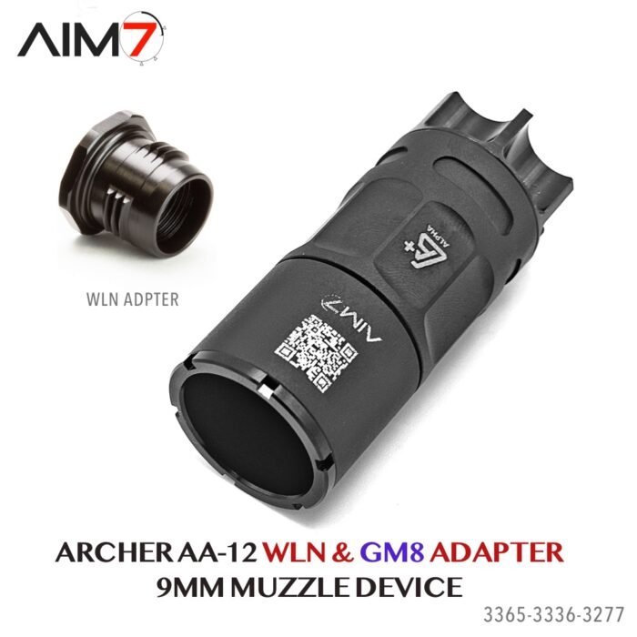 AIM7 ARCHER AA-12 WLN & Barrel Adapter Linear Comp 1/2x28 for 9MM - Image 10