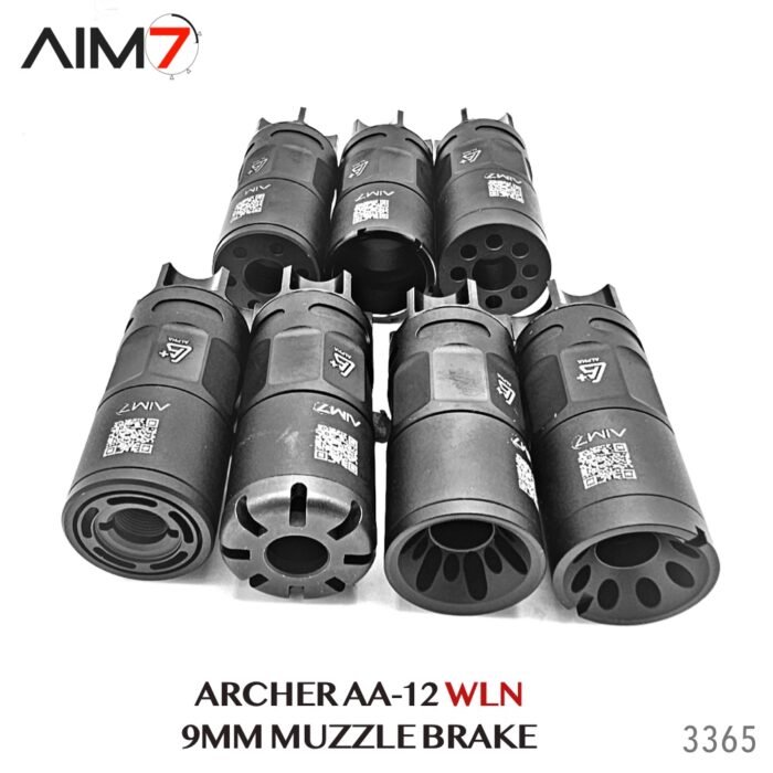 AIM7 ARCHER AA-12 WLN & Barrel Adapter Linear Comp 1/2x28 for 9MM - Image 5