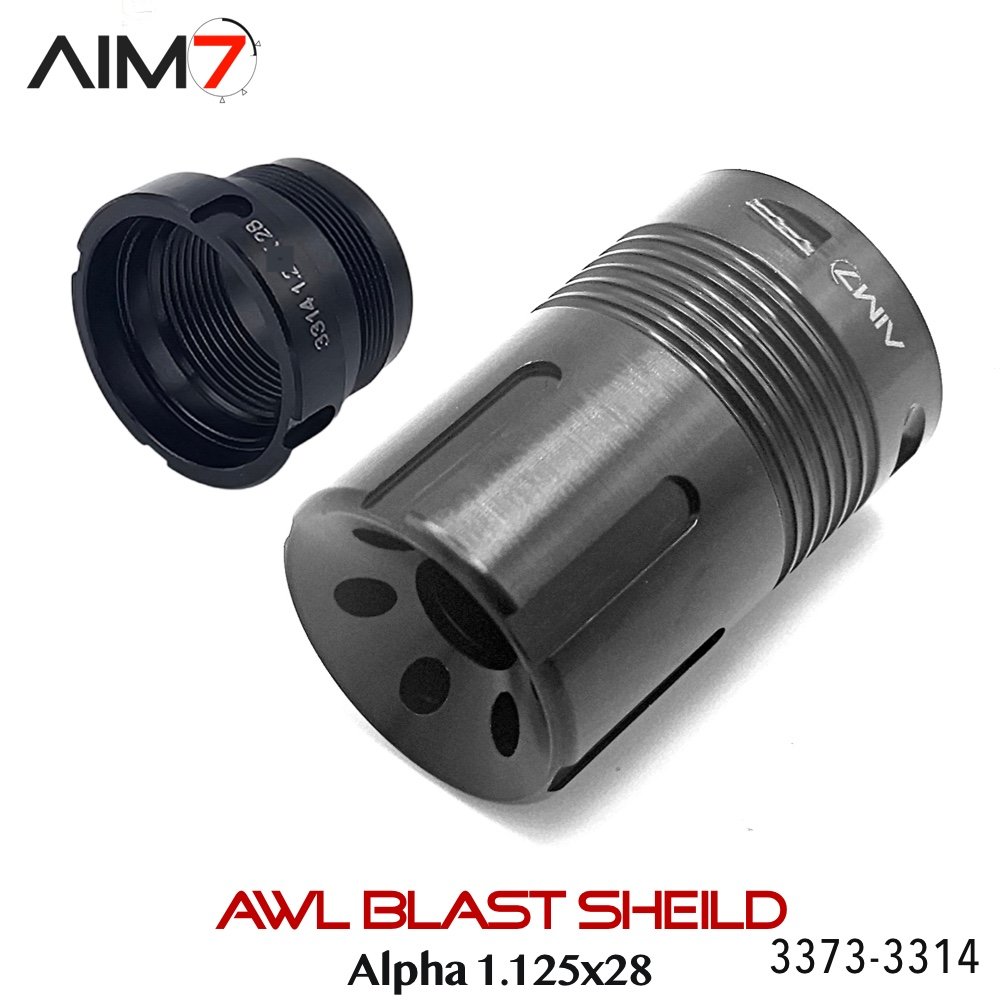 Aim7 AWL Blast Shield 1.125x28 Alpha Pattern 223/556/30/40/7.62/9mm/PLAN A/PLAN B - Image 8