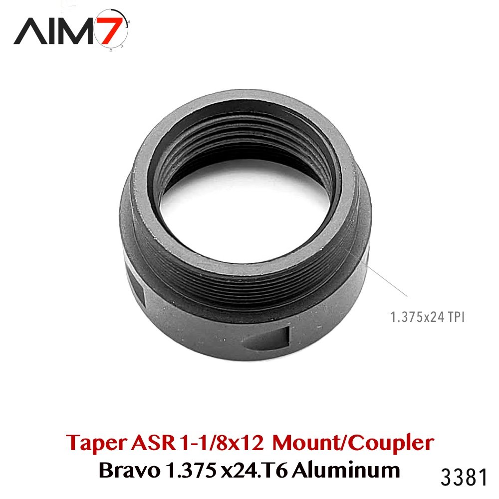 Aim7 Bravo ASR Taper Mount 1- 1/8x12 – Quick Attach Taper Mount (1.375×24 HUB/Bravo) - Image 5
