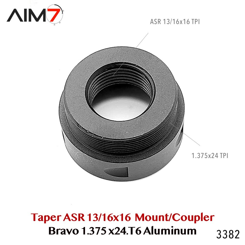 Aim7 Bravo ASR 13/16×16 Mount – Quick Attach Taper Mount (1.375×24 HUB/Bravo) - Image 3