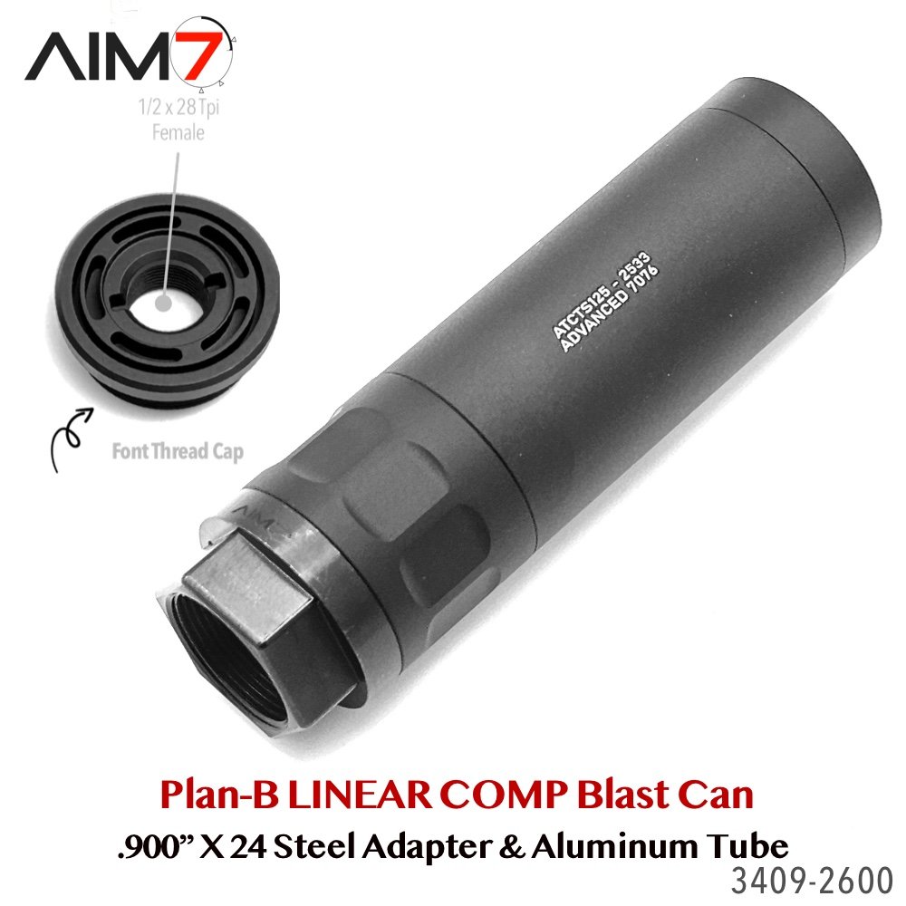 Aim7 B-4 Blast Diffuser Kit – Plan-B Steel System | .900"x24 Internal / 1.125"x28 External - Image 9