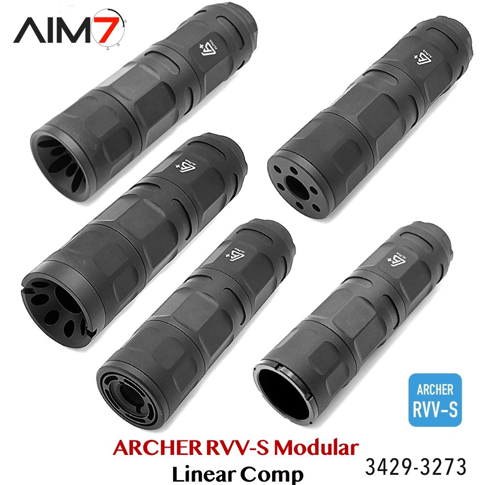 AIM7 ARCHER RVV Modular Linear Comp – Multi-Caliber 223 / 30CAL / 9mm - Image 4
