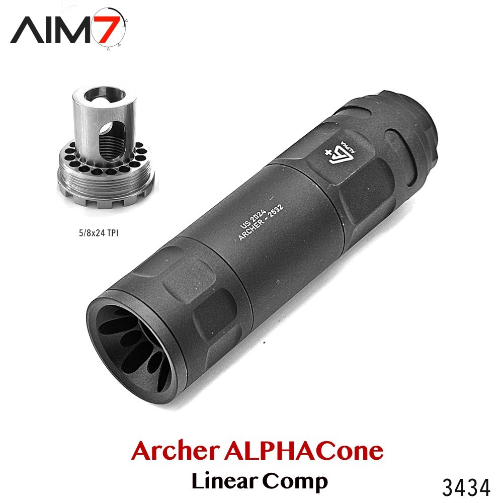 AIM7 ARCHER AlphaCone Linear Comp, 556/30CAL/9mm/40CAL/45ACP/22LR - Image 26