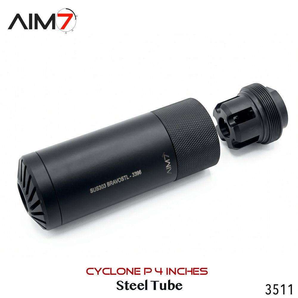 AIM7 MAGIK CYCLONE-P & BXM MUZZLE Steel Linear Comp 4.0" - Image 3
