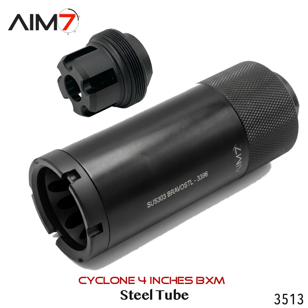 AIM7 MAGIK CYCLONE-P & BXM MUZZLE Steel Linear Comp 4.0" - Image 11