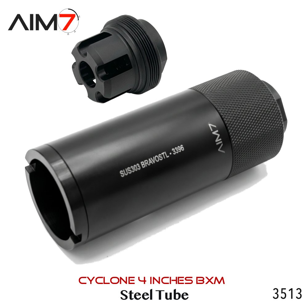AIM7 MAGIK CYCLONE-P & BXM MUZZLE Steel Linear Comp 4.0" - Image 14