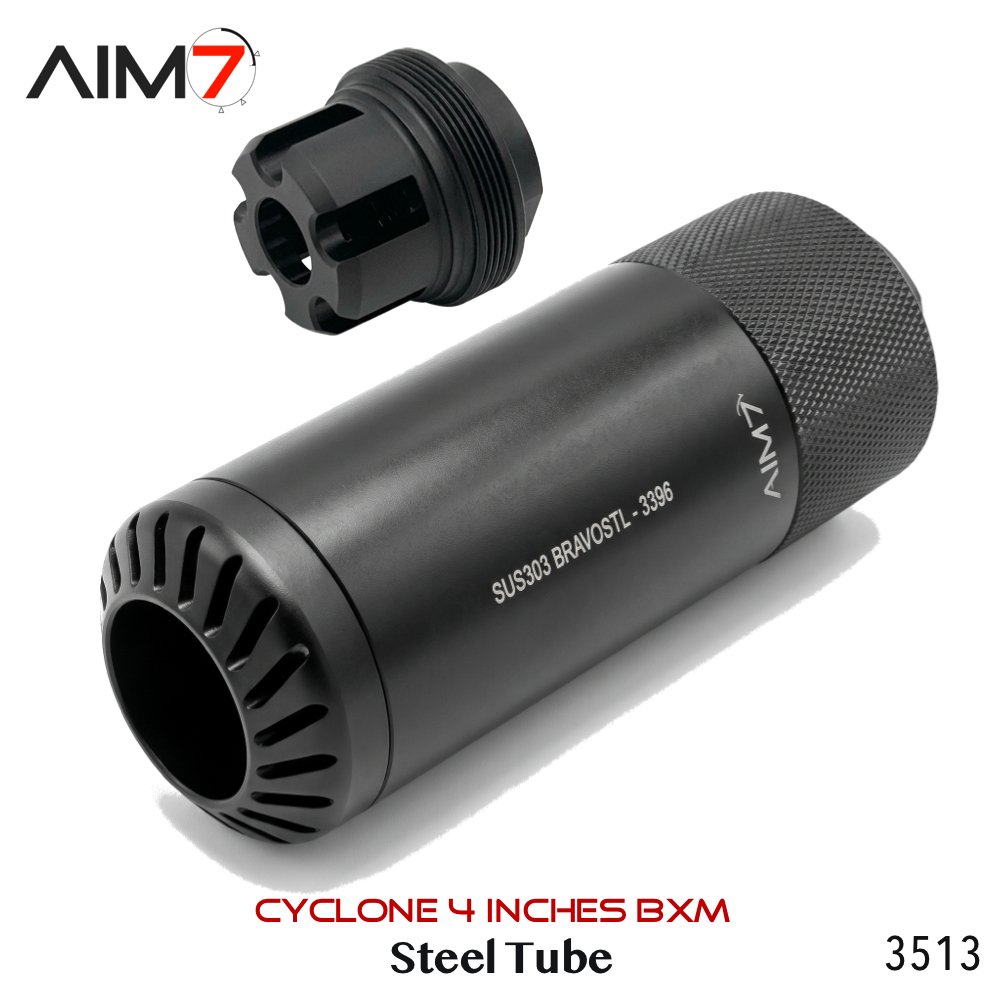 AIM7 MAGIK CYCLONE-P & BXM MUZZLE Steel Linear Comp 4.0" - Image 12
