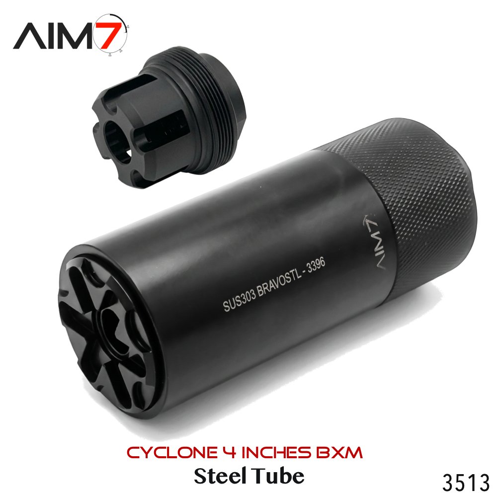AIM7 MAGIK CYCLONE-P & BXM MUZZLE Steel Linear Comp 4.0" - Image 10