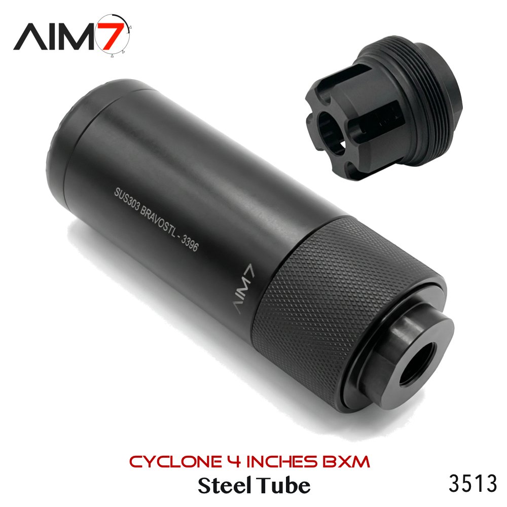 AIM7 MAGIK CYCLONE-P & BXM MUZZLE Steel Linear Comp 4.0" - Image 9